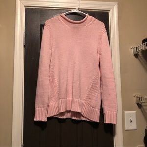 J.Crew Pink Mock Neck Sweater